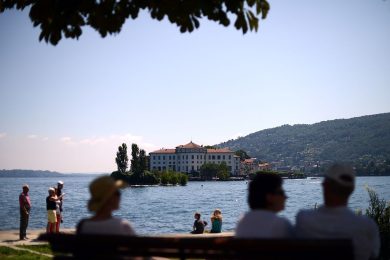 Italy celebrating the reopening of the Borromean Islands