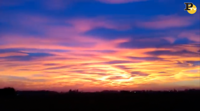 Lo spettacolare tramonto rosso di Milano che regna sui social | video