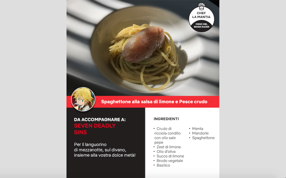 Serie tv Netflix: le ricette in tema di chef La Mantia