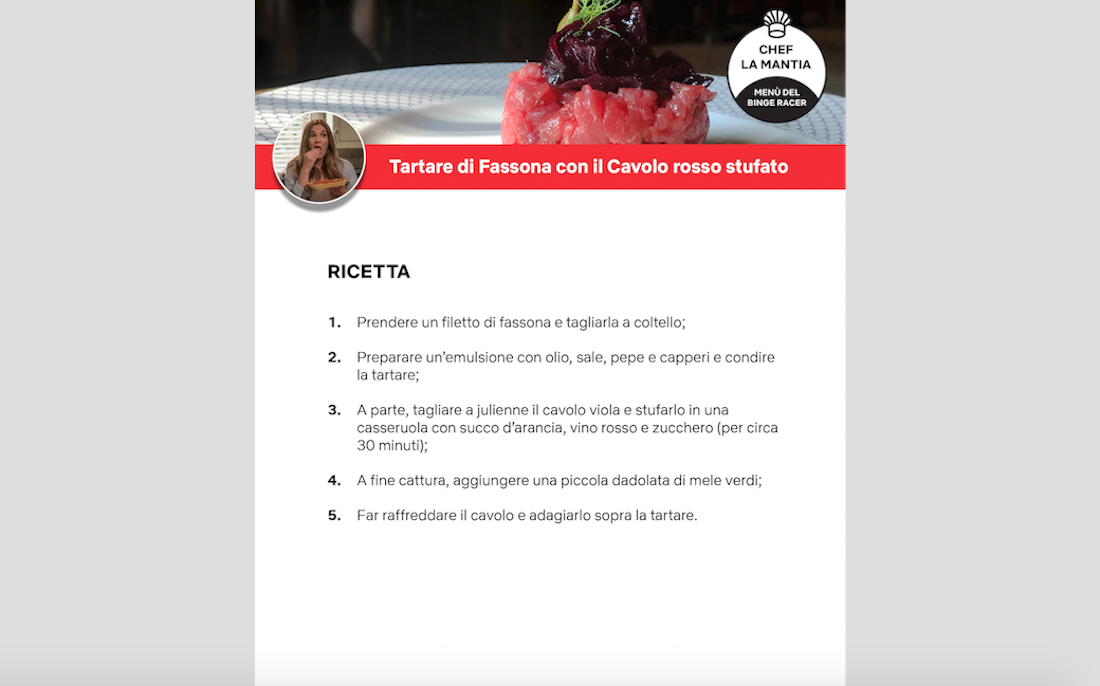 Serie tv Netflix: le ricette in tema di chef La Mantia
