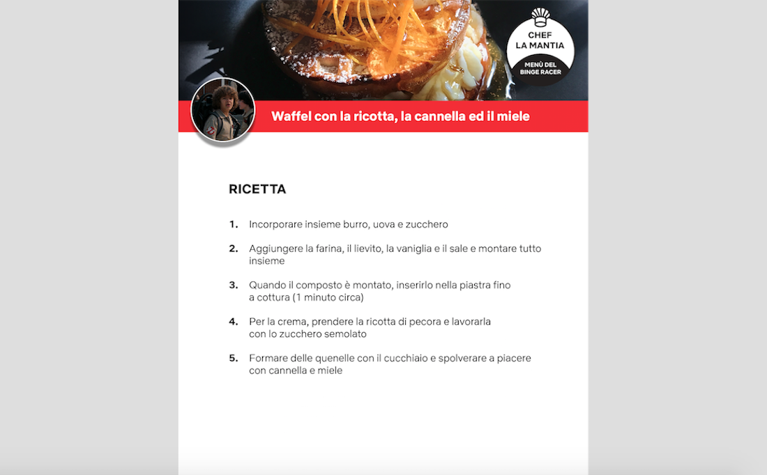 Serie tv Netflix: le ricette in tema di chef La Mantia