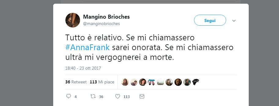 L’indignazione social per gli adesivi di Anna Frank L’indignazione social per gli adesivi di Anna Frank