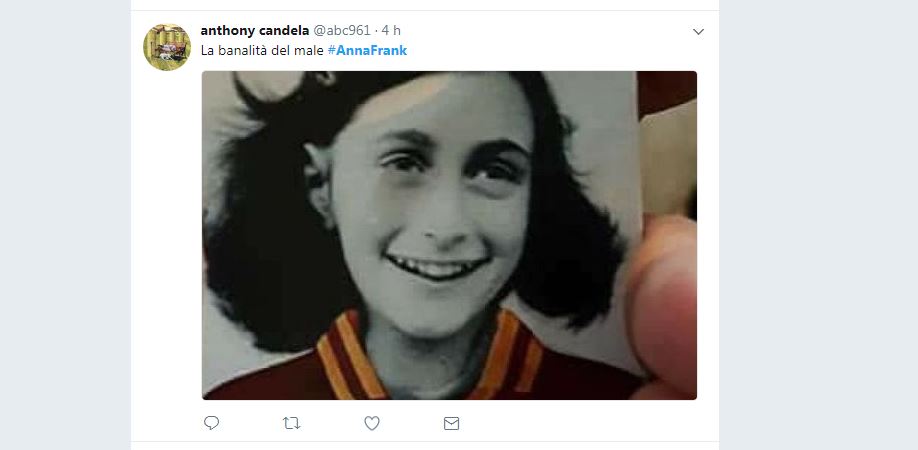 L’indignazione social per gli adesivi di Anna Frank L’indignazione social per gli adesivi di Anna Frank