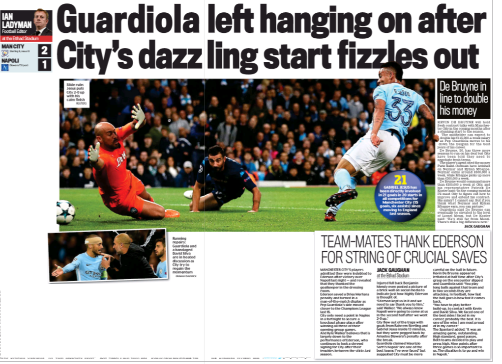 Napoli, rimpianti e sconfitta: cosa ha detto la partita col Manchester City