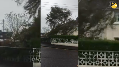 Uragano Ophelia in Irlanda: il video racconto di un italiano a Cork