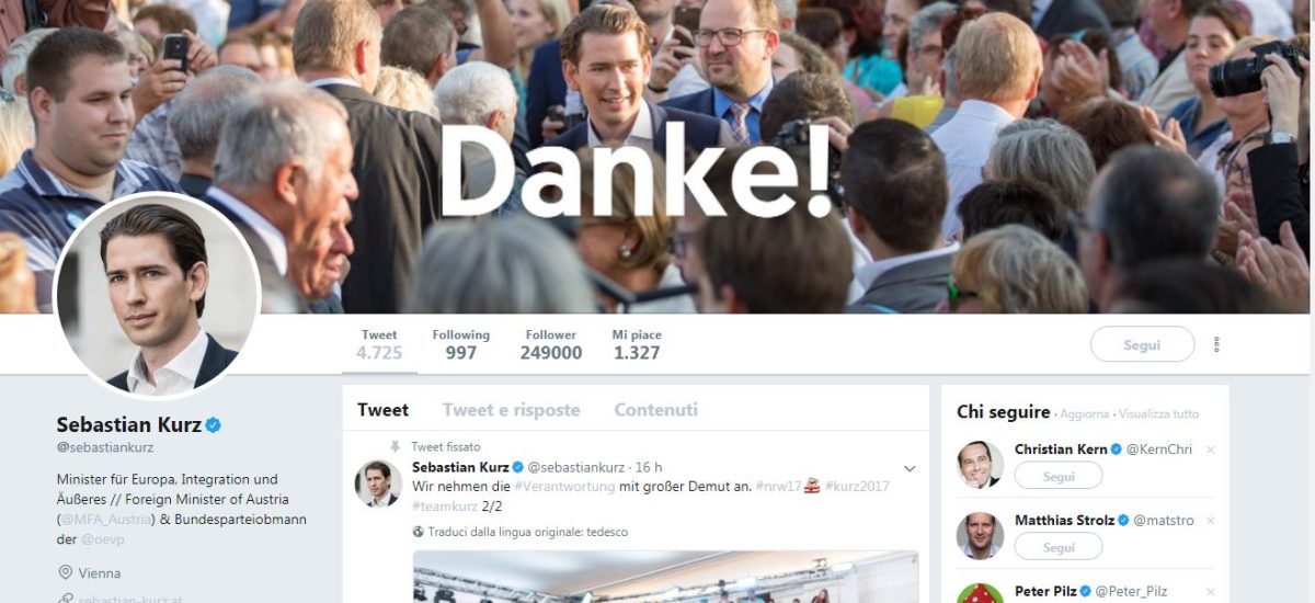 Galleria foto 'Le reazioni social alla vittoria di Sebastian Kurz' - foto 10