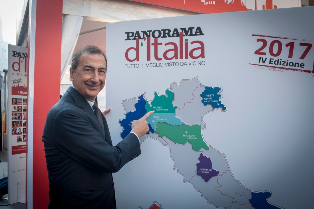 Panorama d’Italia a Milano: sindaco, fanfara e coro di voci bianche per l’inaugurazione