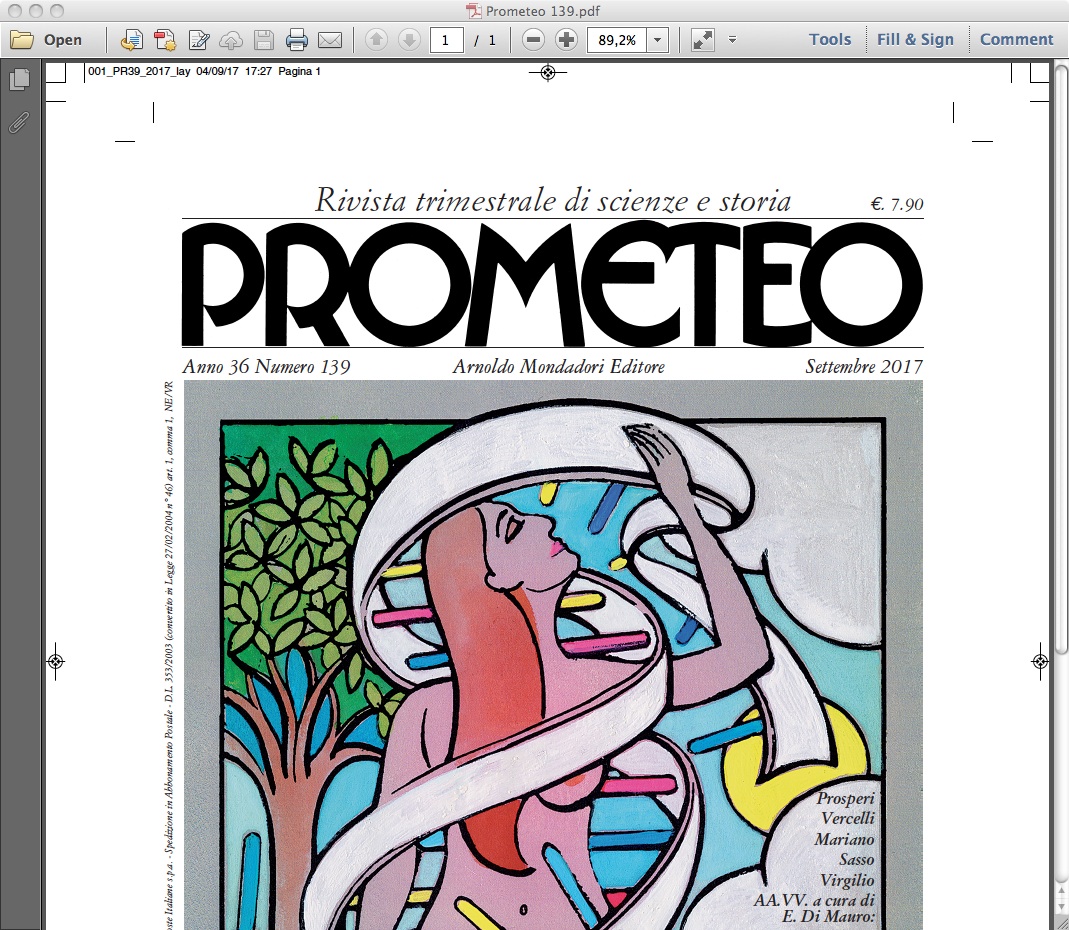 Prometeo: nel nuovo numero la ricostruzione storica del concetto di genoma