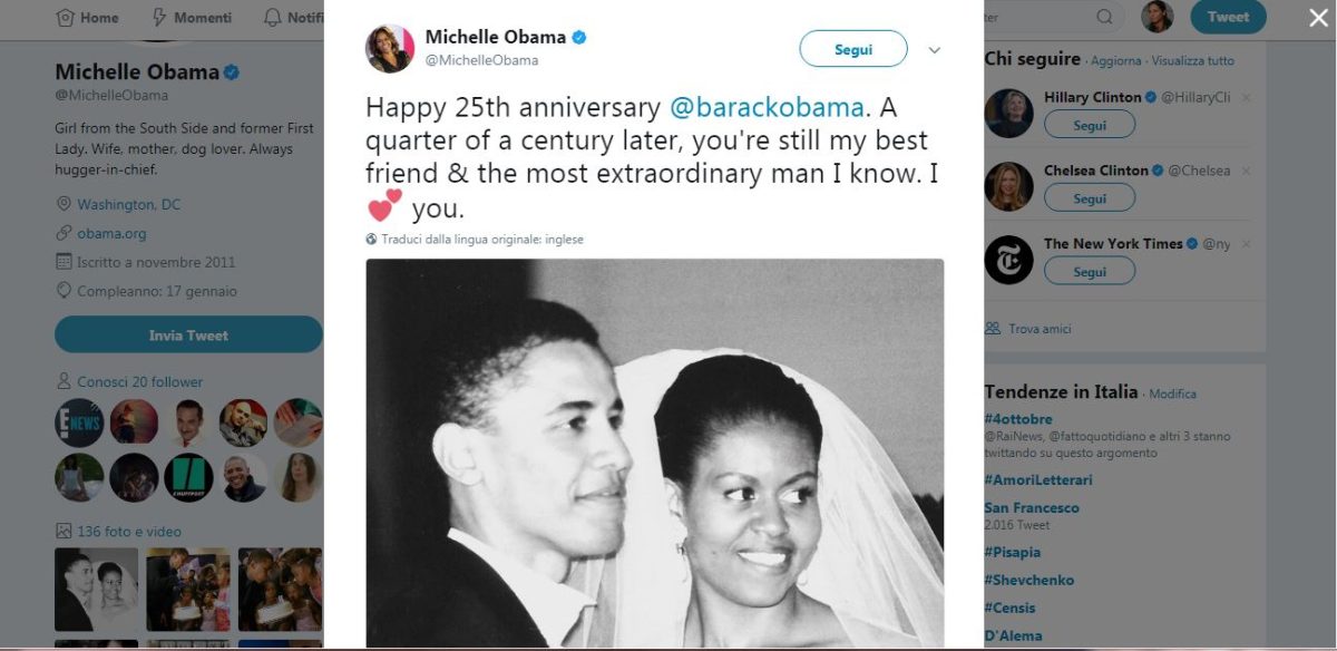 Galleria foto 'Barack e Michelle Obama, una favola d’amore che dura da 25 anni' - foto 2