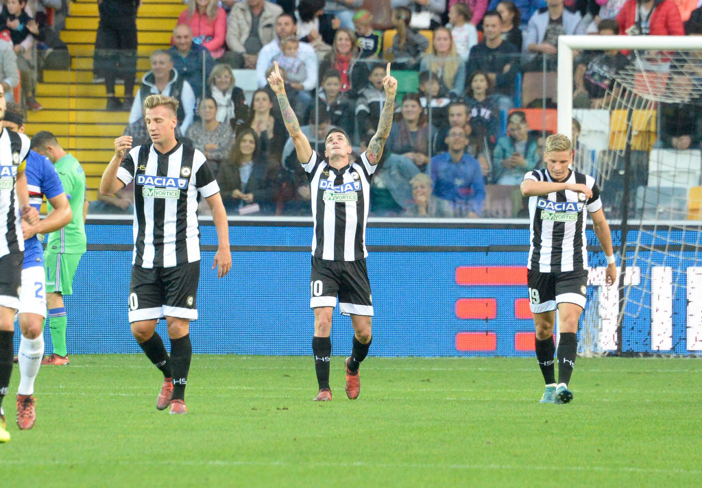 Udinese – Sampdoria 4-0: la partita in 10 foto