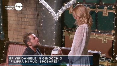 Daniele Bossari, proposta di matrimonio a Filippa al GF Vip | video