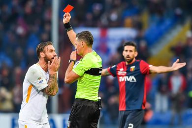 Daniele De Rossi, quanti rossi: tutte le espulsioni nella sua carriera