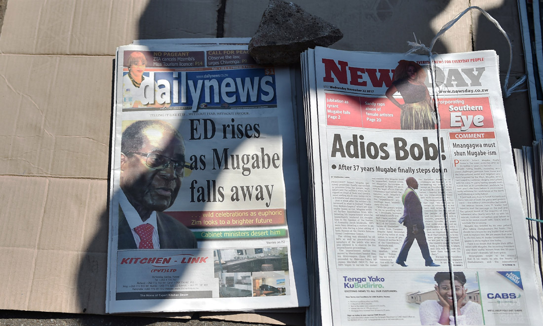 Zimbabwe in festa per le dimissioni del presidente Robert Mugabe – Foto Zimbabwe in festa per le dimissioni del presidente Robert Mugabe – Foto