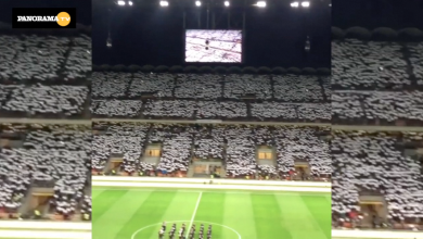 Italia-Svezia: coreografia di San Siro (tricolore) | video