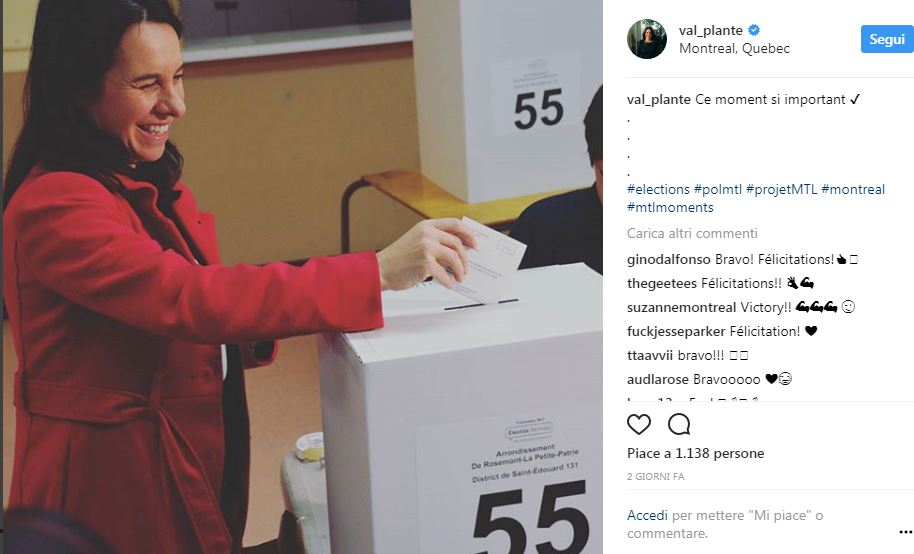 Ritratto di Valérie Plante, il primo sindaco donna di Montréal Ritratto di Valérie Plante, il primo sindaco donna di Montréal