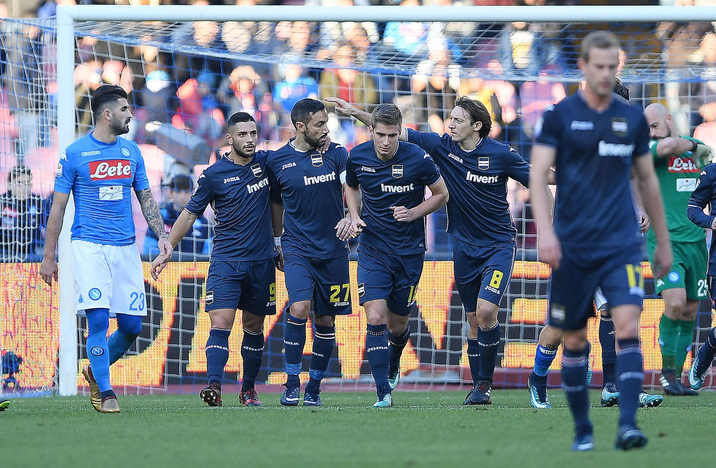 Napoli – Sampdoria 3-2: la partita in 10 foto