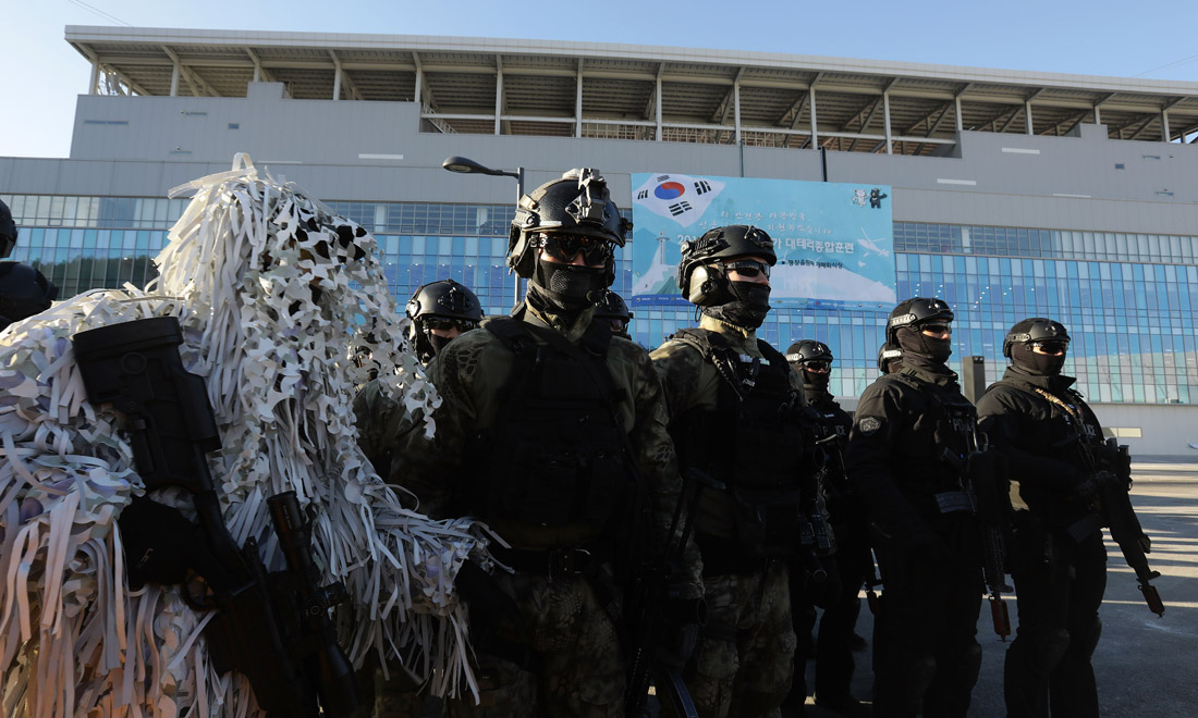 Corea del Sud, esercitazioni anti-terrorismo per le Olimpiadi invernali – Foto