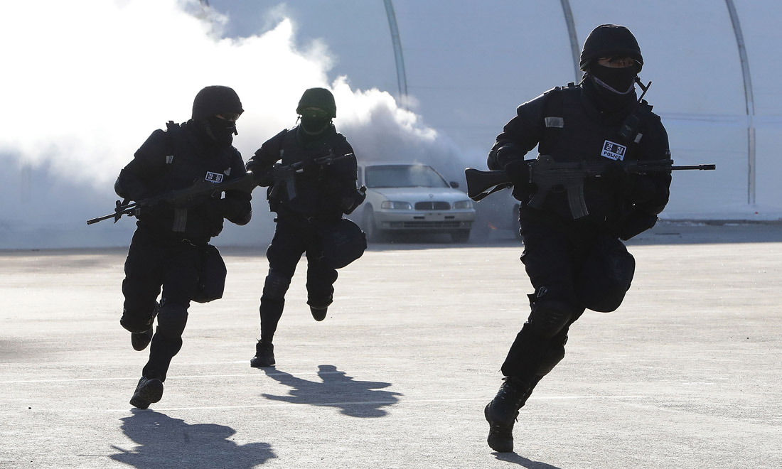 Corea del Sud, esercitazioni anti-terrorismo per le Olimpiadi invernali – Foto