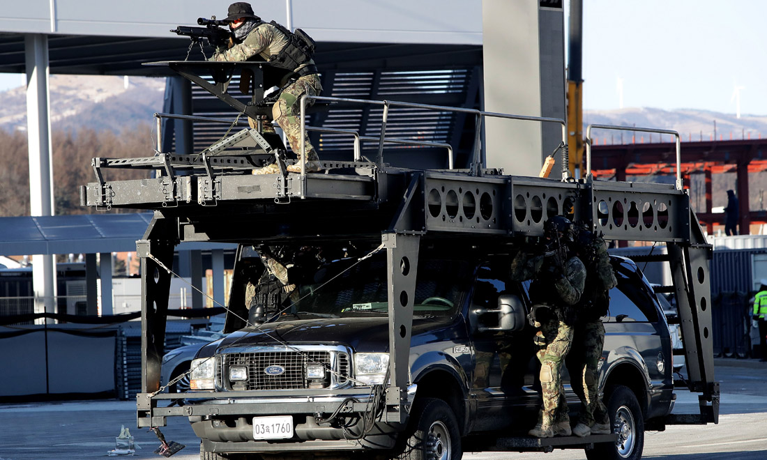 Corea del Sud, esercitazioni anti-terrorismo per le Olimpiadi invernali – Foto