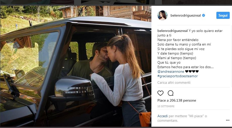 Belén e Iannone: tutti i retroscena della presunta crisi di coppia Belén e Iannone: tutti i retroscena della presunta crisi di coppia