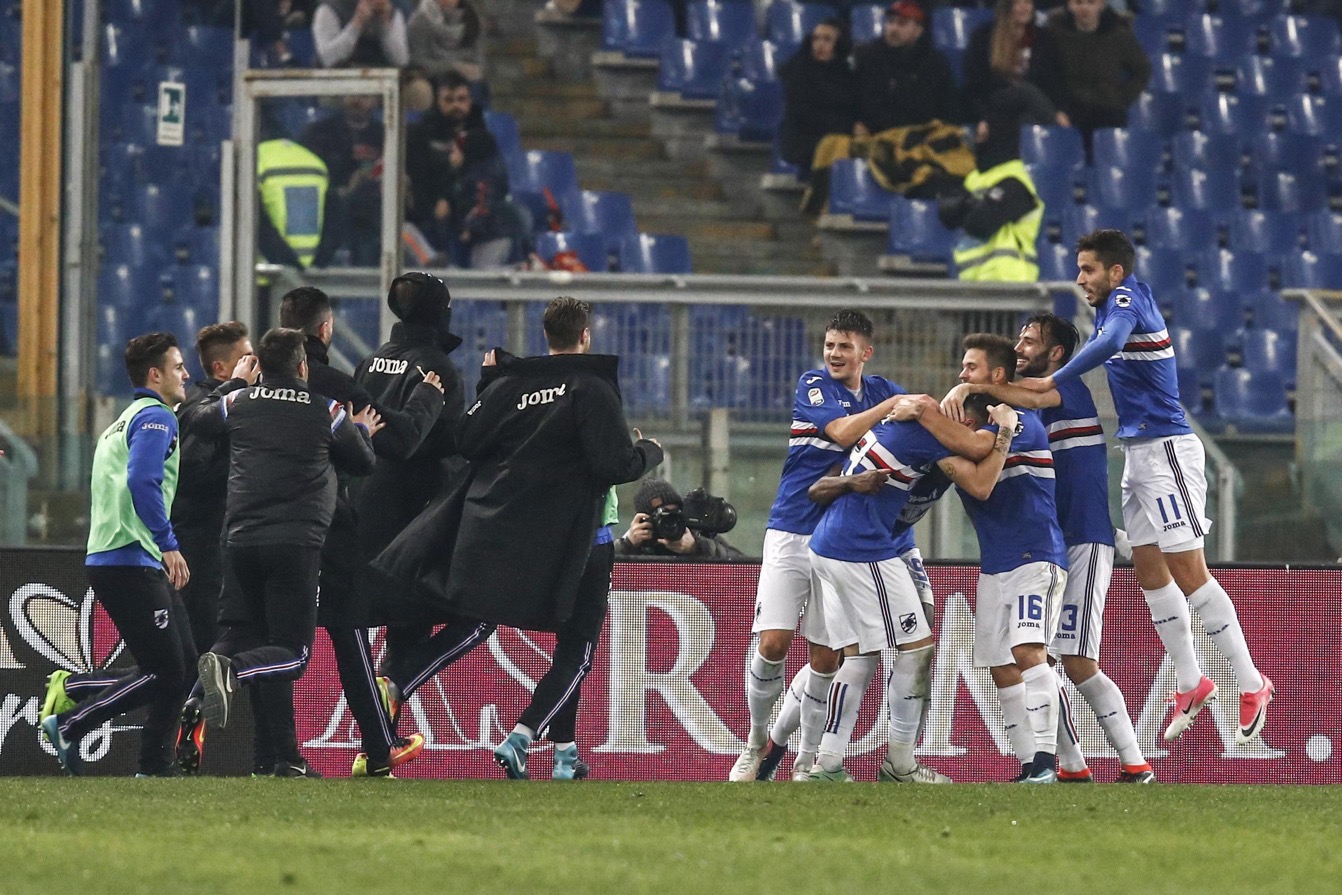 Roma – Sampdoria 0-1: la partita in 10 foto