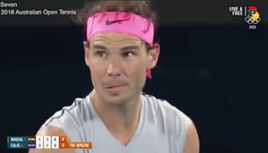 Rafael Nadal perde la concentrazione a causa del pianto di un neonato