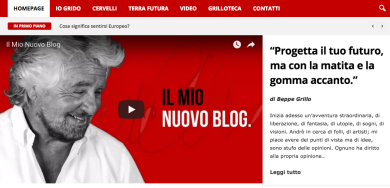 Beppe Grillo lancia il suo nuovo blog | video