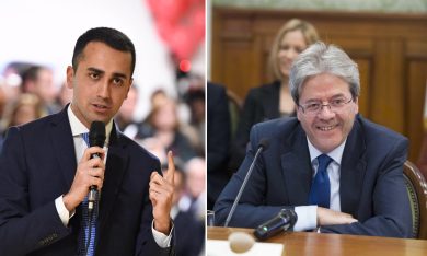 Gentiloni e Di Maio, due leader a confronto