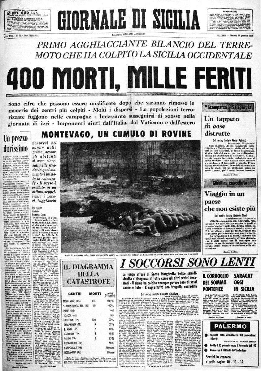 Belice, 50 anni dal terremoto – La storia e le foto
