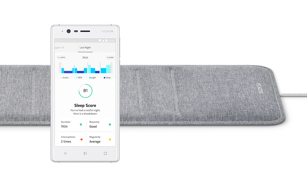 Nokia Sleep, il tappetino per il letto che misura la qualità del sonno