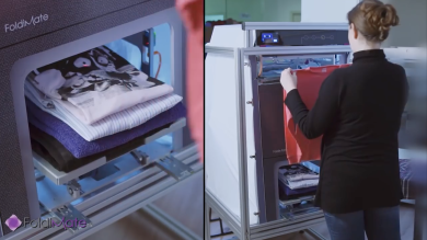 Foldimate, la macchina che stira e piega i vestiti da sola | video