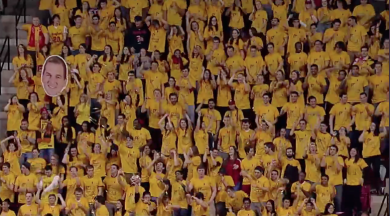 Maryland: lo spettacolo dei tifosi alla partita di basket