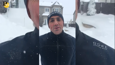Il video messaggio dal Canada: cari italiani, spalate la neve da soli e non lamentatevi
