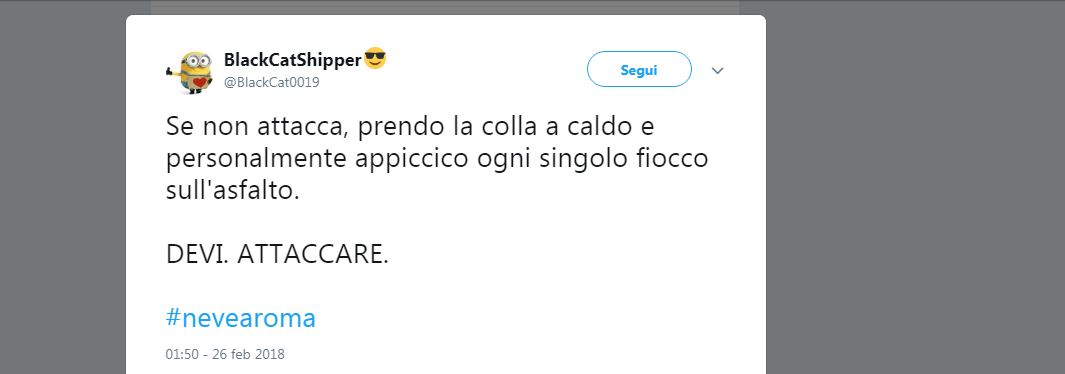 #Nevearoma: sui social lo stupore dei romani per la Capitale imbiancata