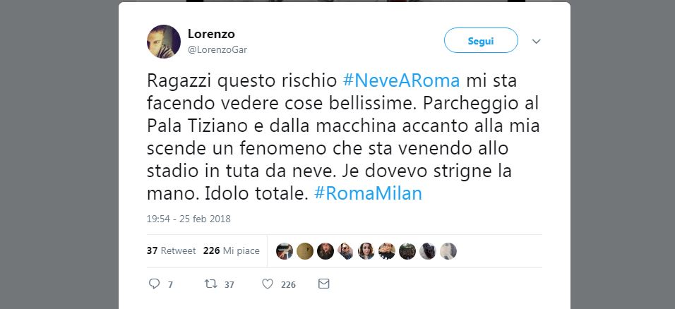 #Nevearoma: sui social lo stupore dei romani per la Capitale imbiancata