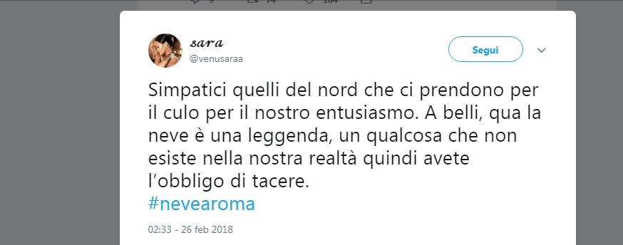 #Nevearoma: sui social lo stupore dei romani per la Capitale imbiancata