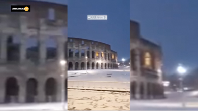 Neve a Roma. La nevicata portata da Burian copre la capitale | video