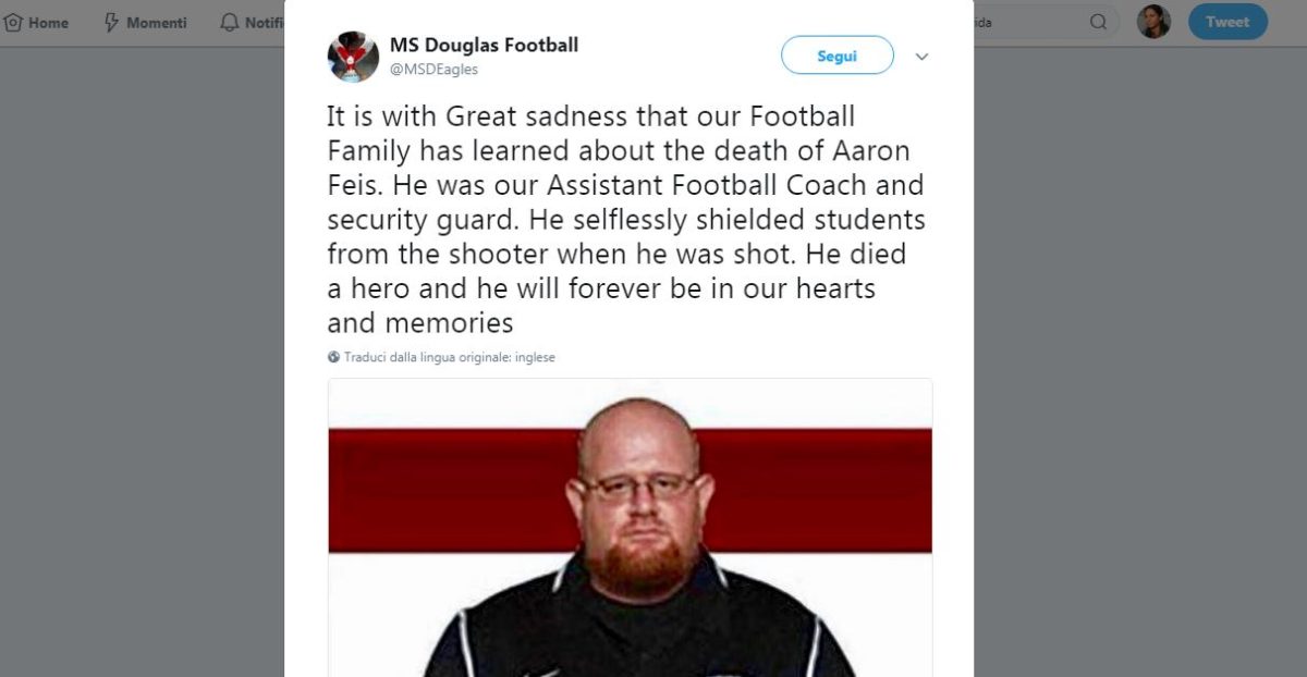 Galleria foto 'Il cordoglio social per la strage di Parkland' - foto 12