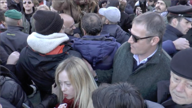 Giorgia Meloni contestata a Livorno | video
