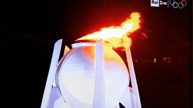 Olimpiadi 2018, cerimonia apertura – accensione del braciere e fiamma olimpica