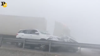 Nebbia ad Abu Dhabi, maxi incidente in autostrada | video