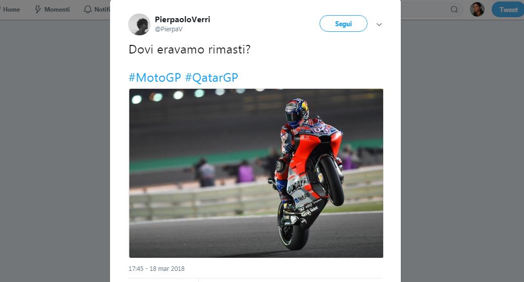 La festa social per il podio di Dovizioso e Rossi in Qatar
