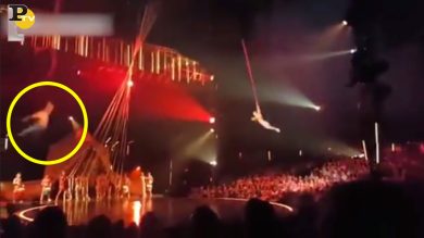 Acrobata del Cirque du Soleil muore per una caduta durante lo spettacolo | video