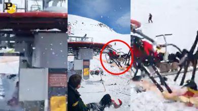 Incidente sulla seggiovia a Gudauri che andava al contrario. Sciatori feriti | video