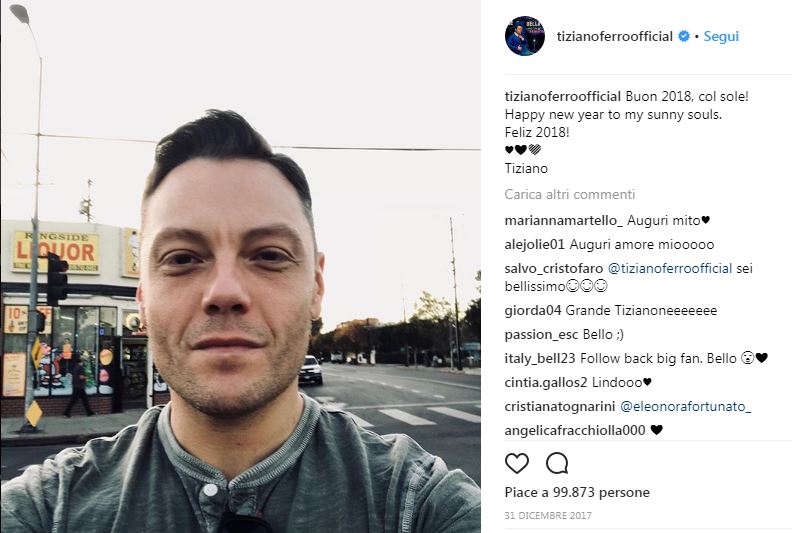 Tiziano Ferro padre single in America?
