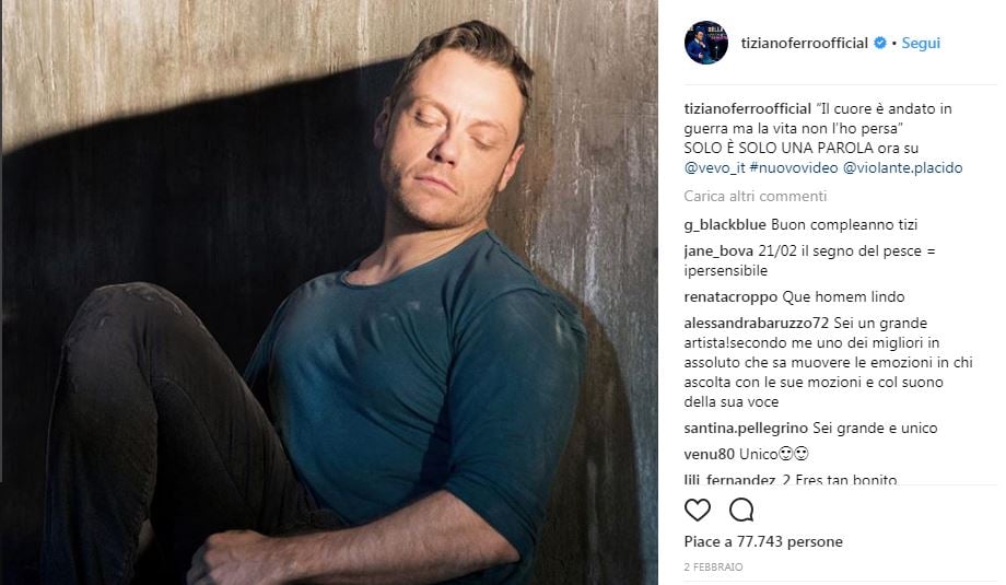 Tiziano Ferro padre single in America?
