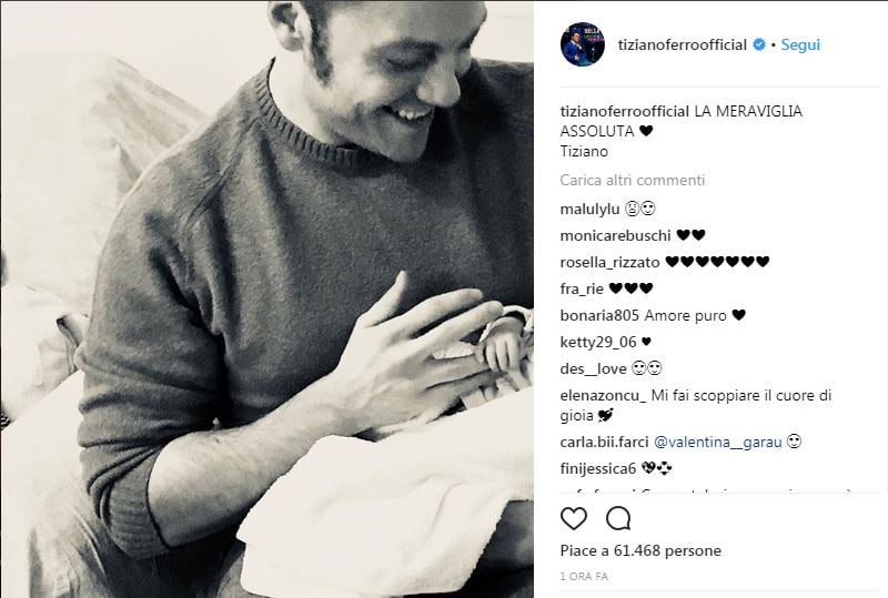 Tiziano Ferro padre single in America?