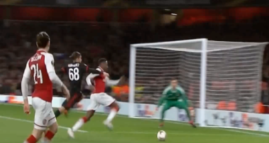 Arsenal-Milan rigore dubbio contro Milan per contatto Rodriguez Welbeck | video
