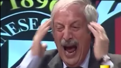 Crudeli impazzisce al gol di Andre Silva, Genoa-Milan 0-1 | video