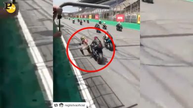 Motociclismo: pilota di Superbike si salva per miracolo dopo l’incidente | video